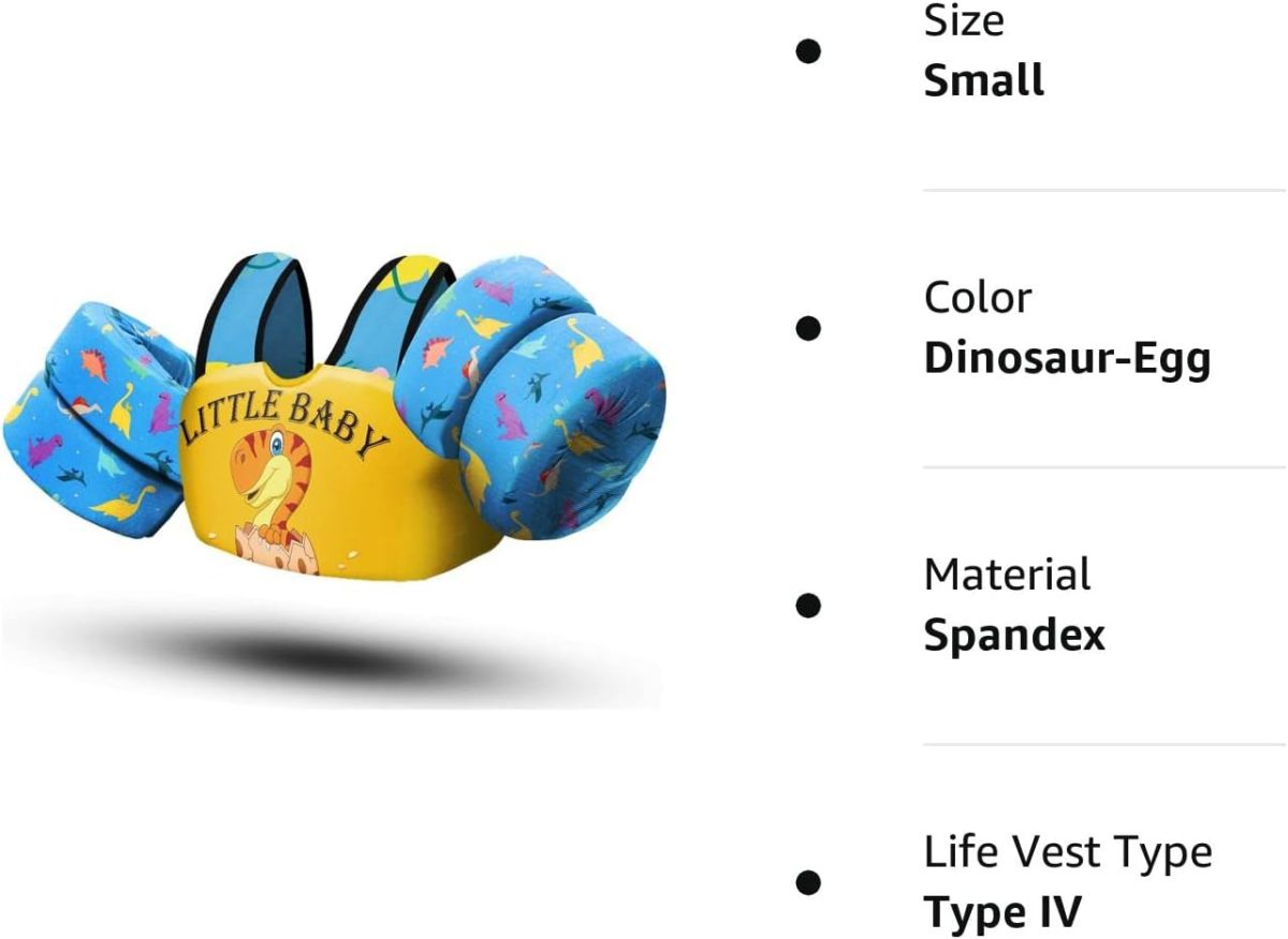 Kids Swim Vest - Dinosaur Egg - Image 8