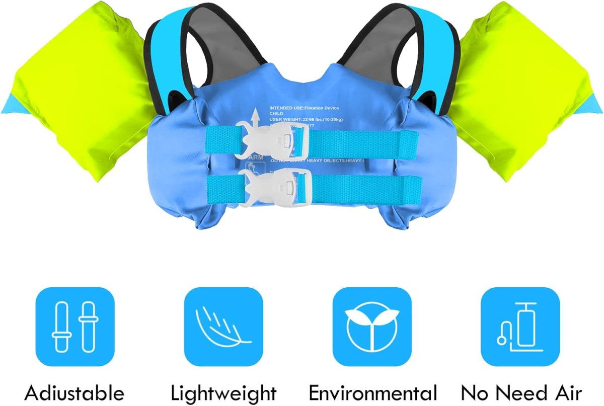 Kids Swim Vest - Surf Dinosaur - Image 3