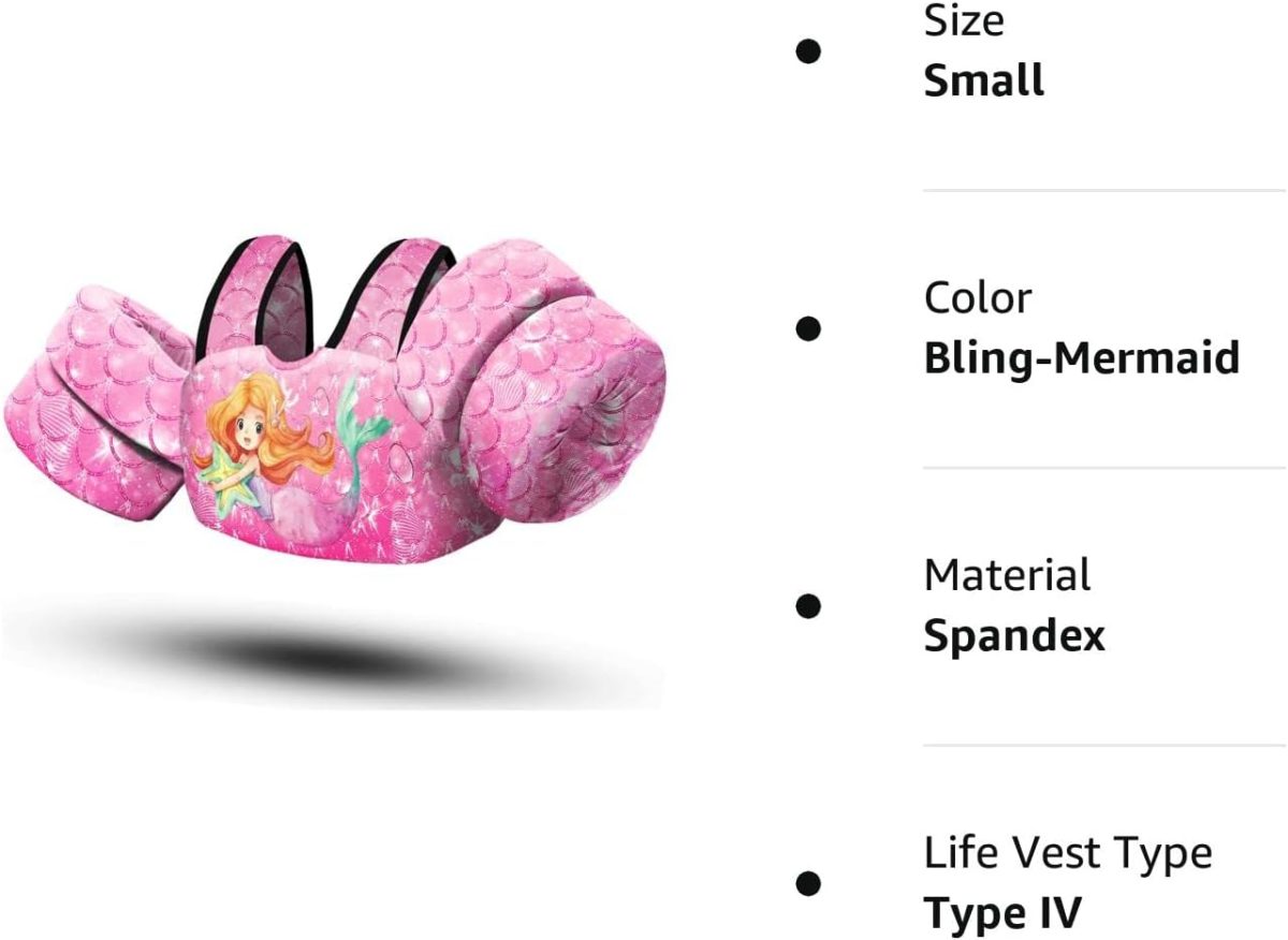 Kids Swim Vest – Mermaid - Image 8