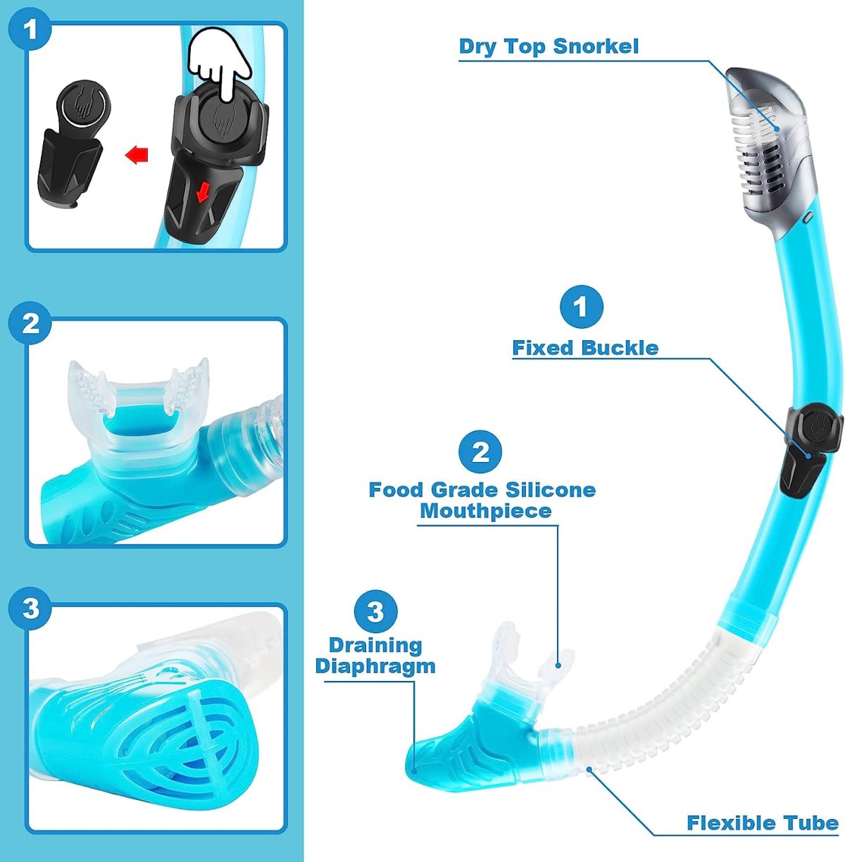 Mask Fin Snorkel Set - Image 3