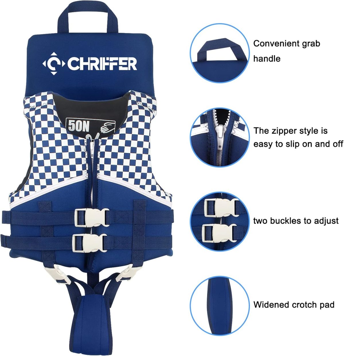 Kids Life Jacket - Blue - Image 2