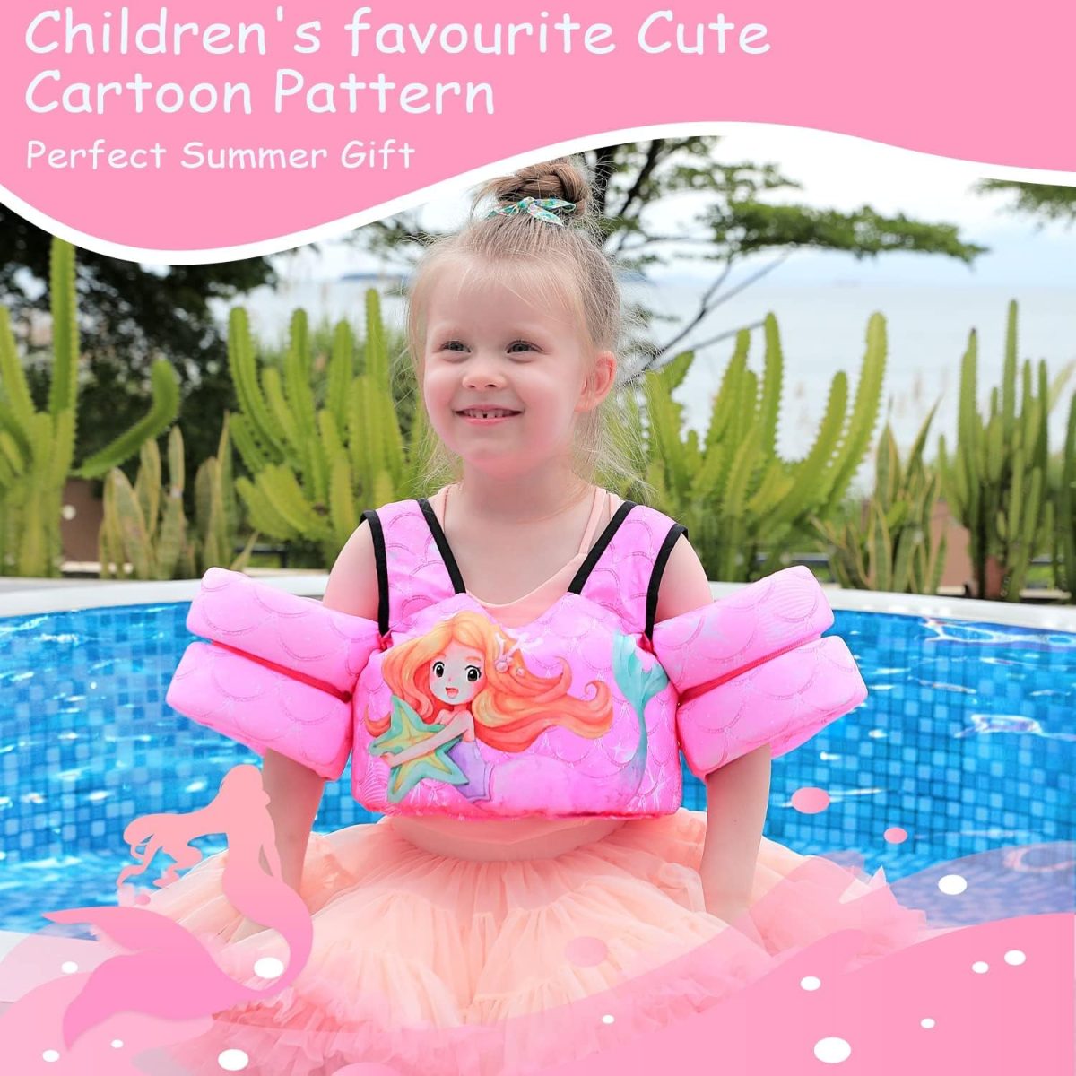 Kids Swim Vest – Mermaid - Image 5