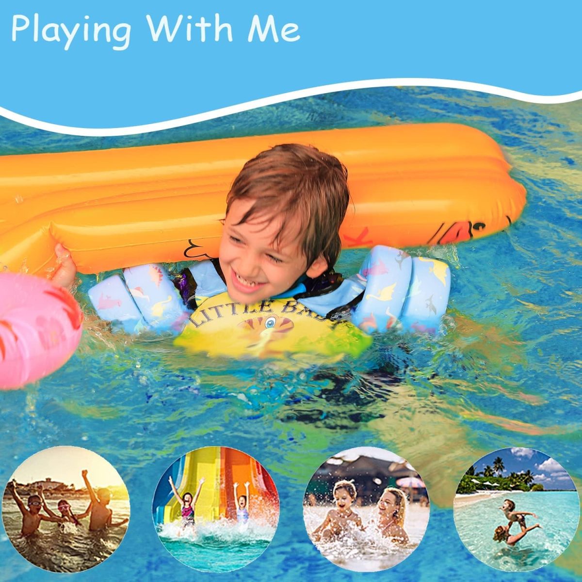 Kids Swim Vest - Dinosaur Egg - Image 6