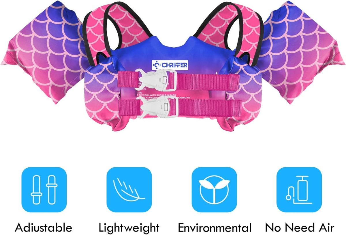 Kids Swim Vest - Ocean Necklace - Image 3