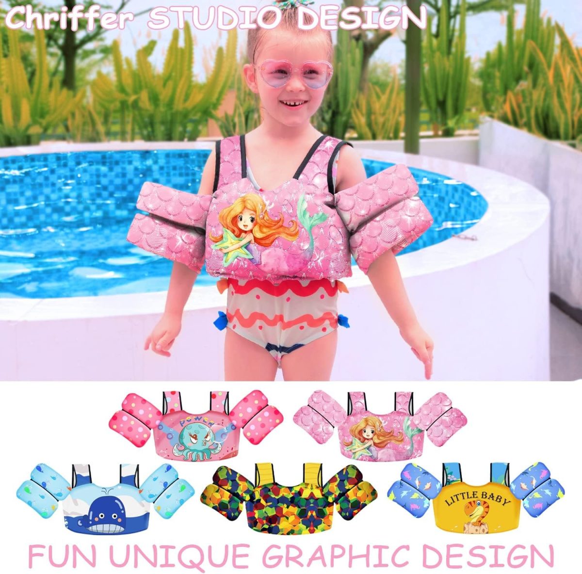 Kids Swim Vest – Mermaid - Image 7
