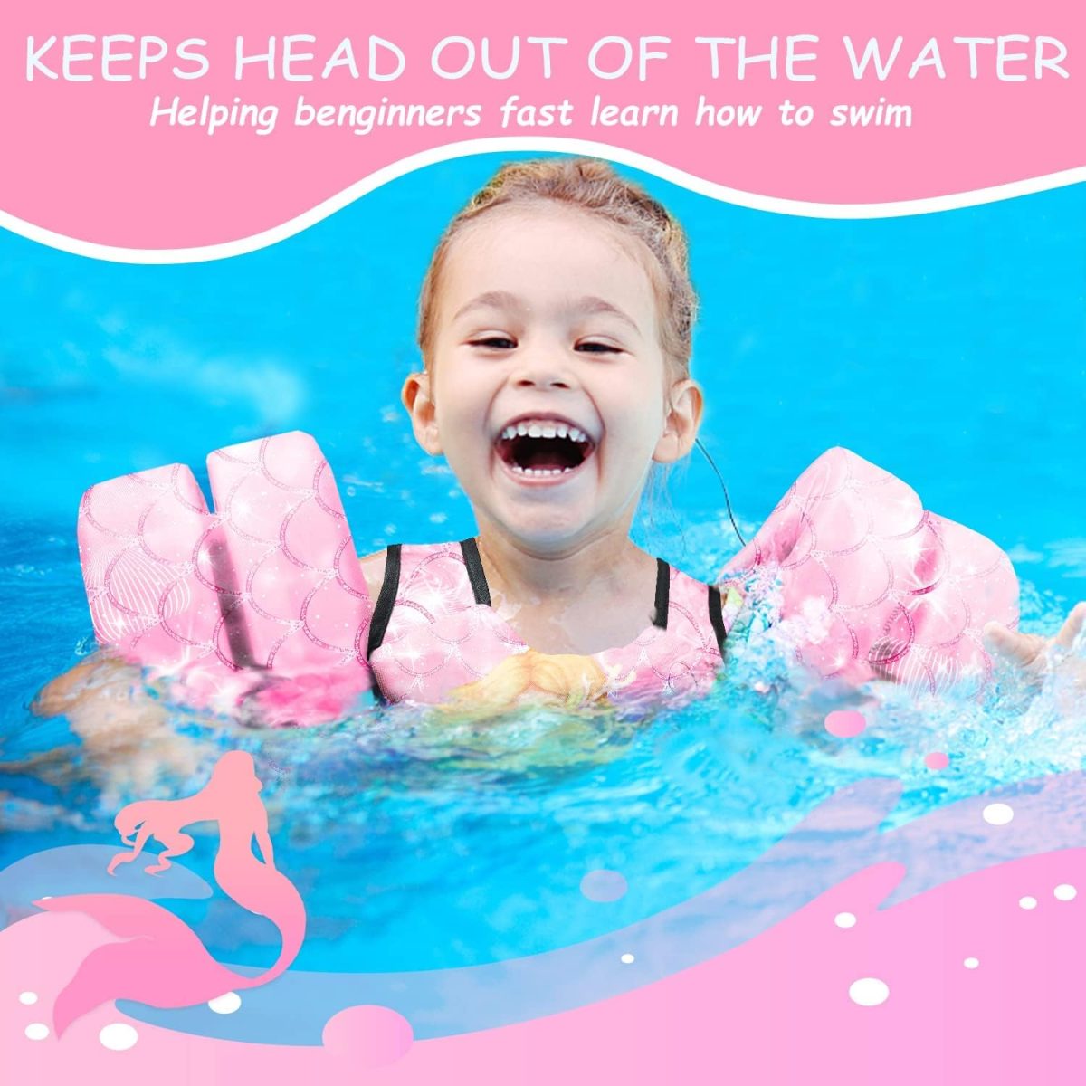 Kids Swim Vest – Mermaid - Image 6