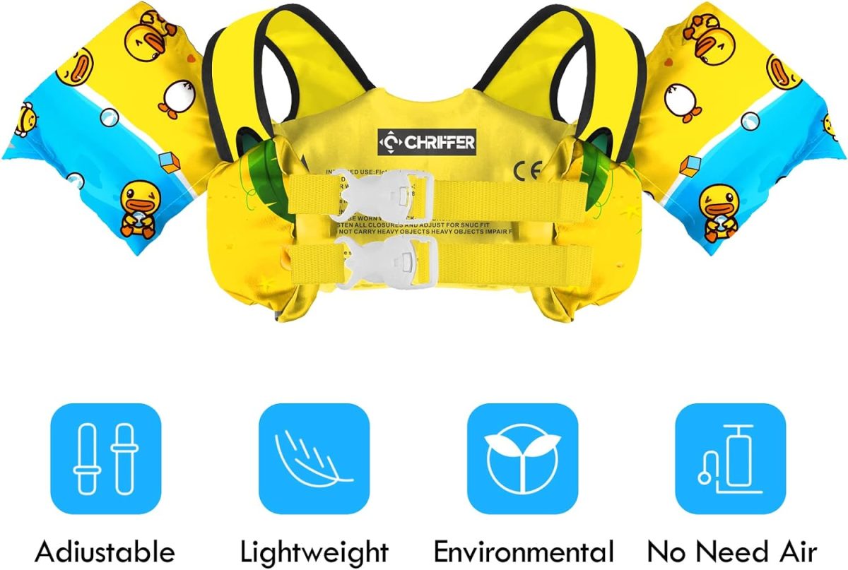Kids Swim Vest - Yellow Duck - Image 3