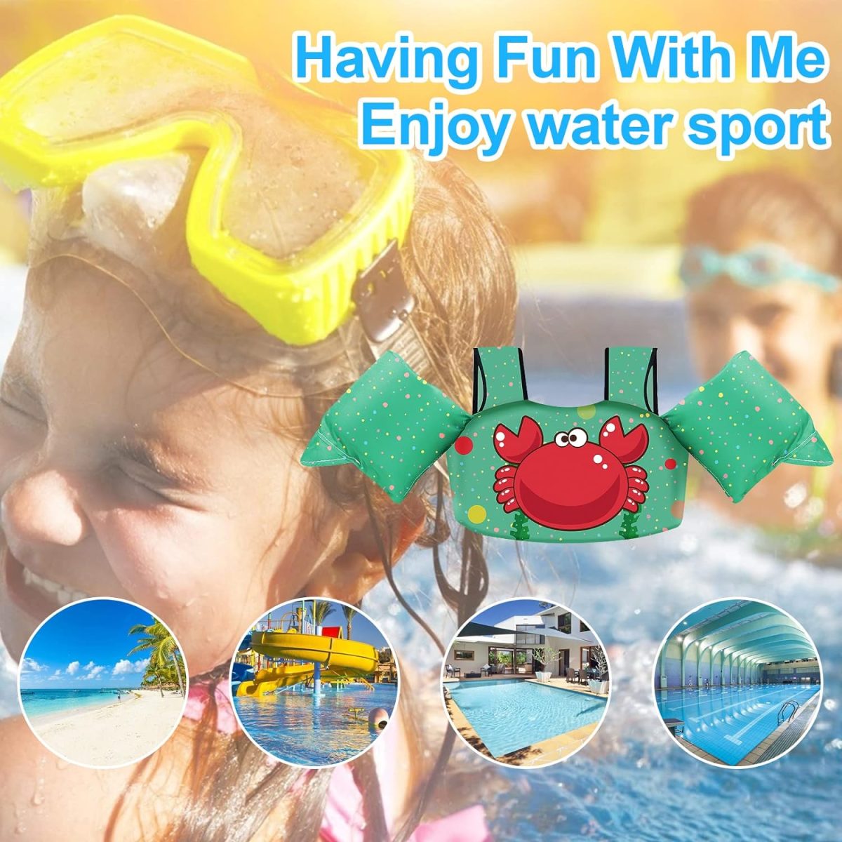 Kids Swim Vest - Crab - Image 6