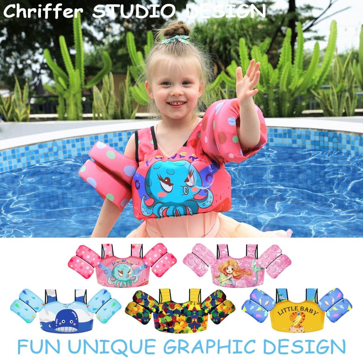 Swim Vest for Kids - Octopus - Image 6