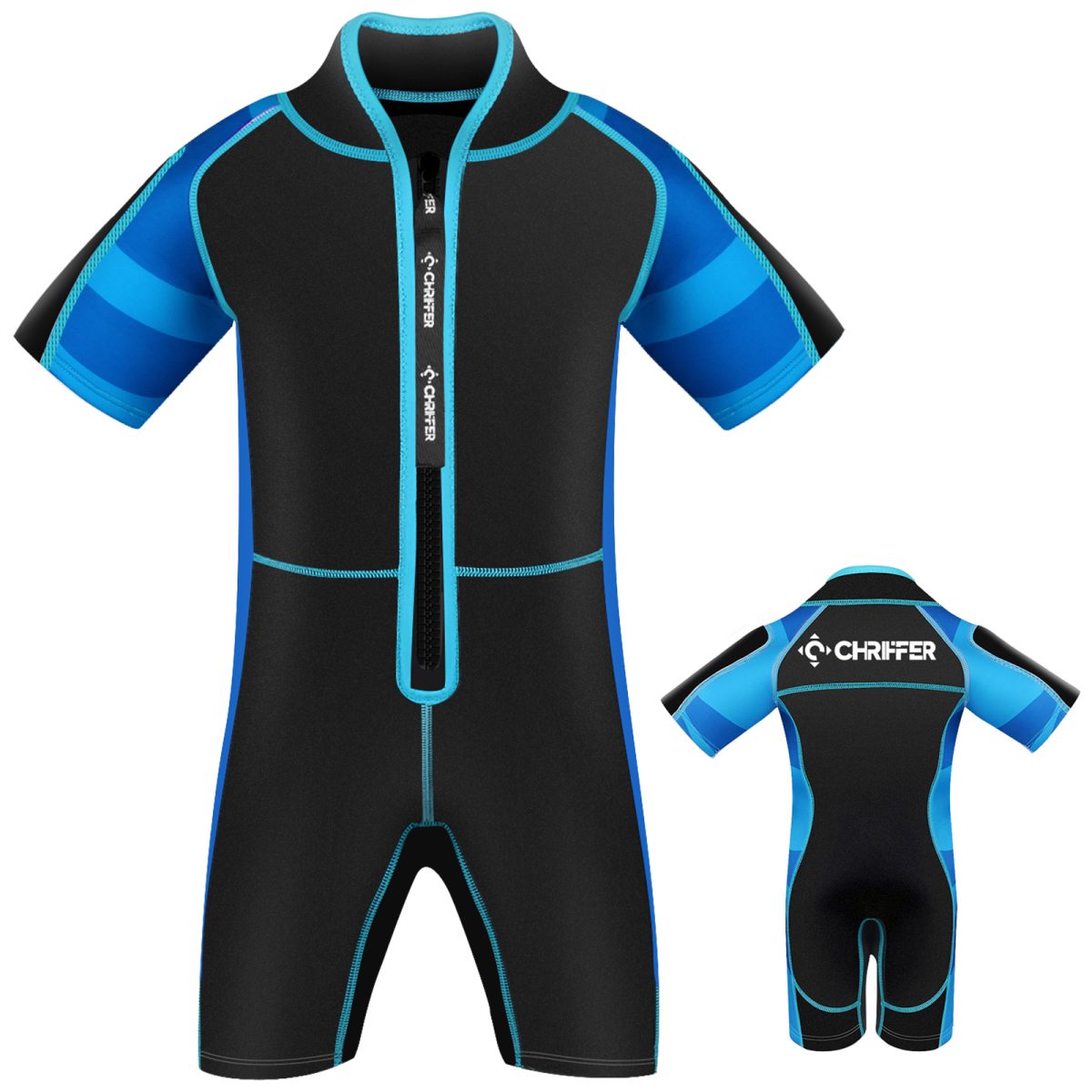 Kids Shorty Wetsuit - Blue - Image 2