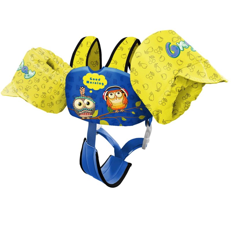 Kids Swim Vest with Crotch Strap - Owl