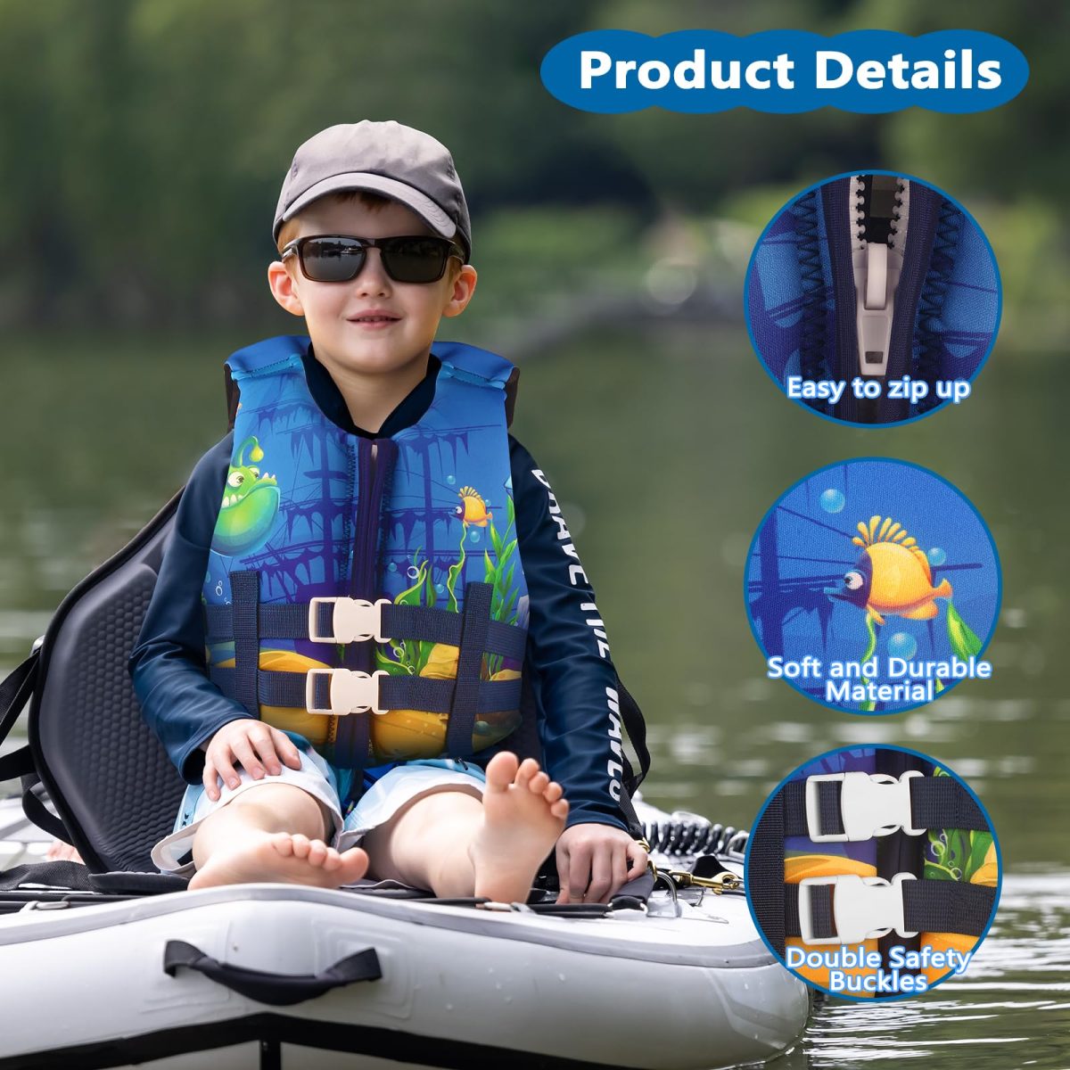 easy zip up sofe durable material double buckles
