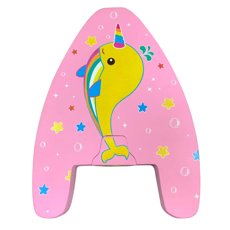 kickboard with Water Gun - Rainbow Narwhal