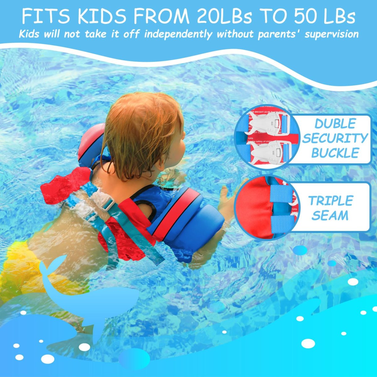 Kids Swim Vest - Star with Wings - Image 4