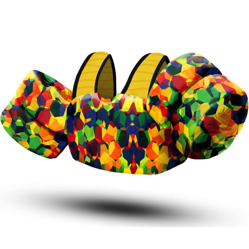 Kids Swim Vest – Geometric Camouflage
