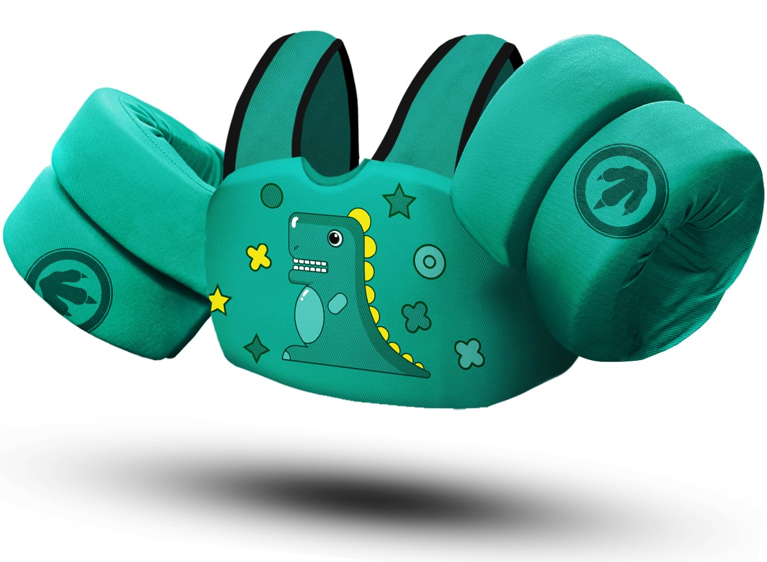 Kids Swim Vest - Green Dinosaur