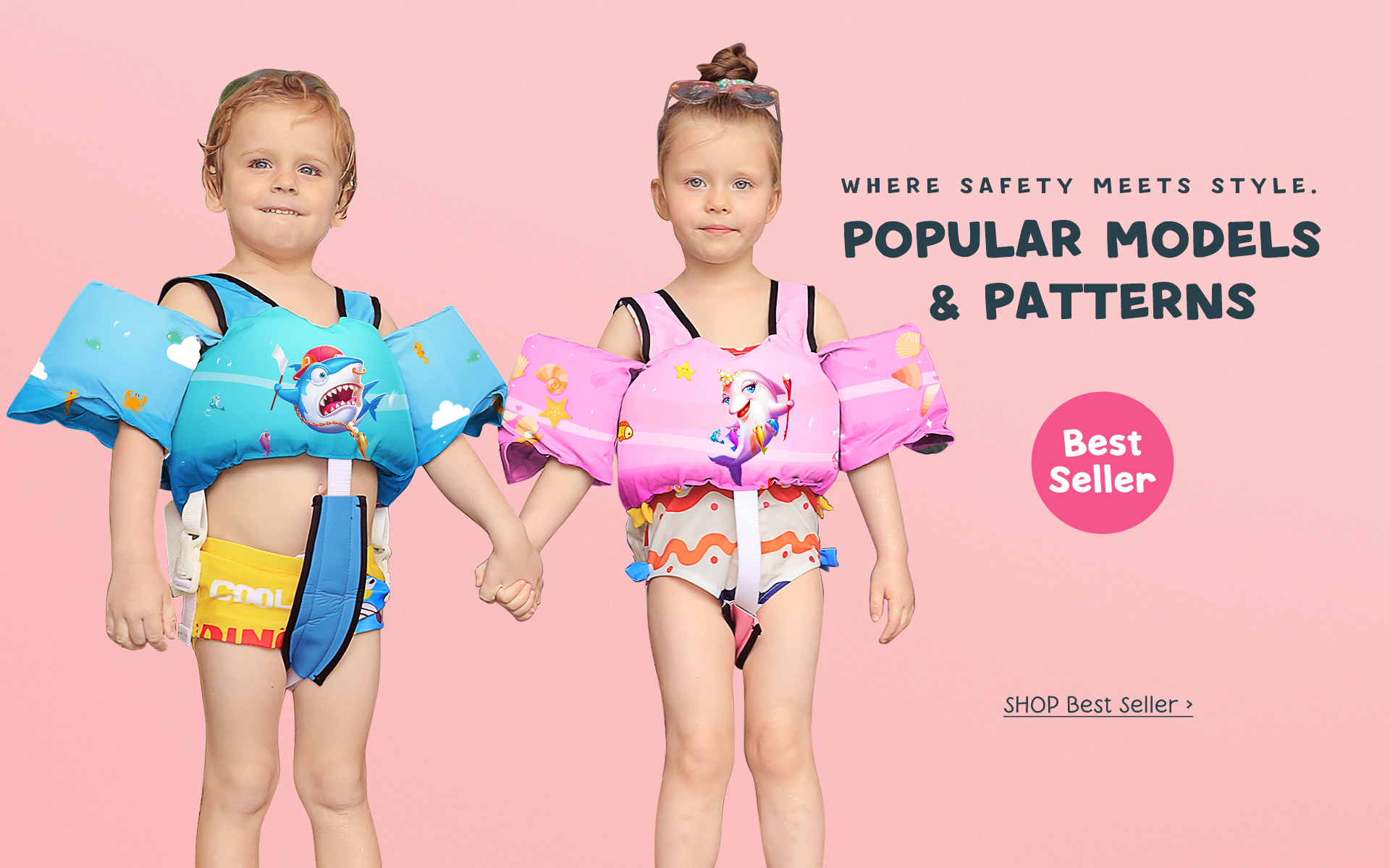 chriffer best seller kids swim vest with crotch strap