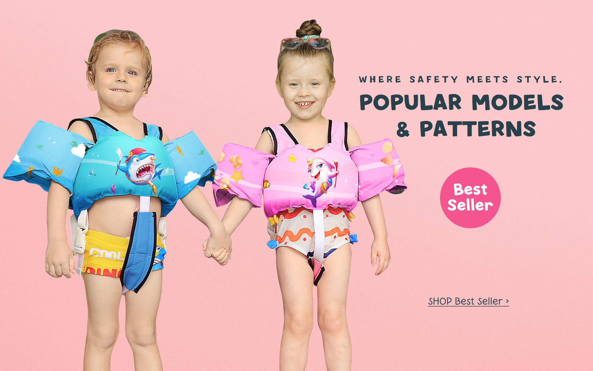 chriffer best seller kids swim vest with crotch strap